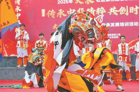 大浪少年以青春舞动四百年麒麟非遗