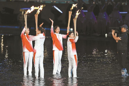 深圳体育人闪耀十五运开幕式